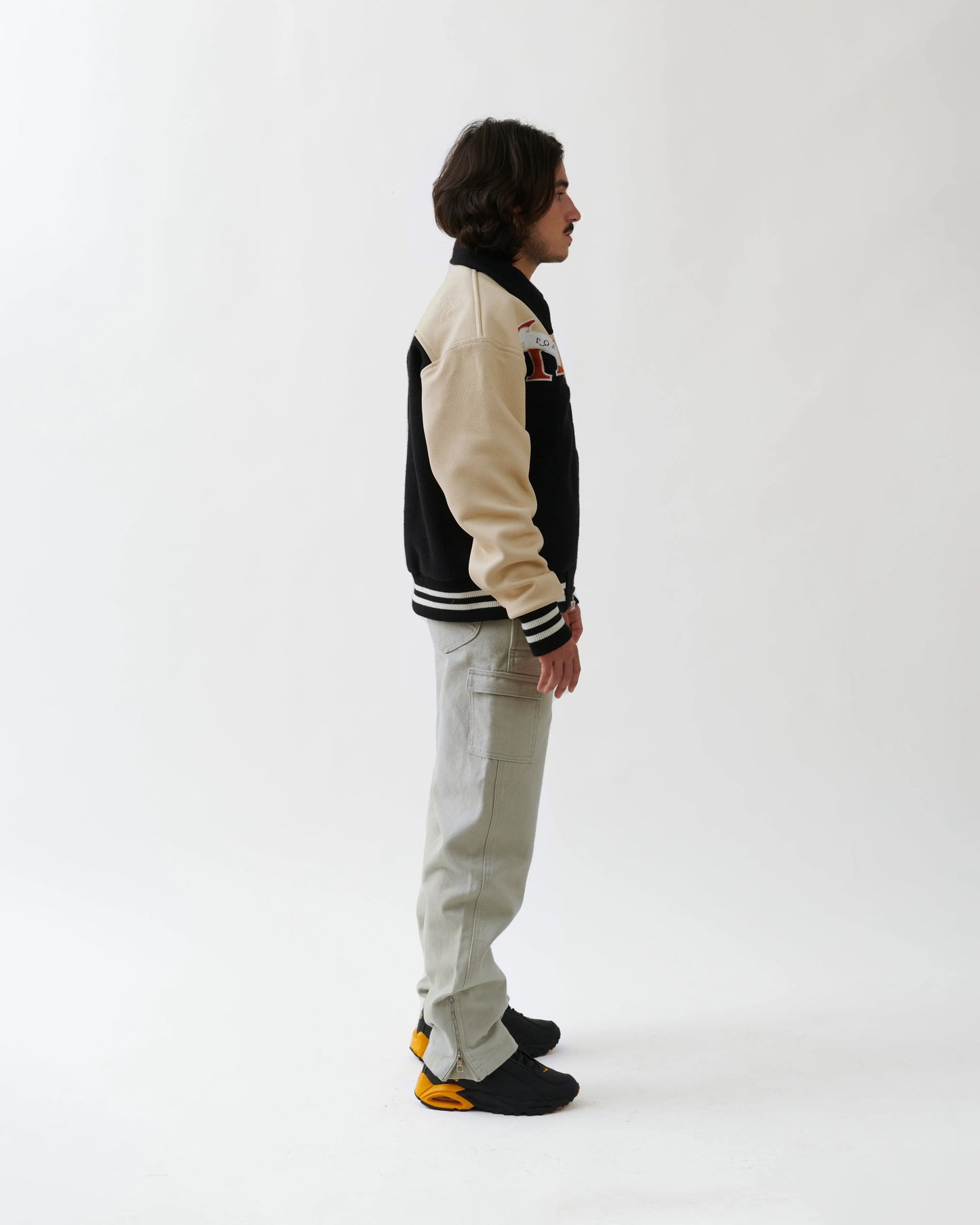 LEATHER EMBROIDERED VARSITY JACKET FELLASBYHAQI.COM