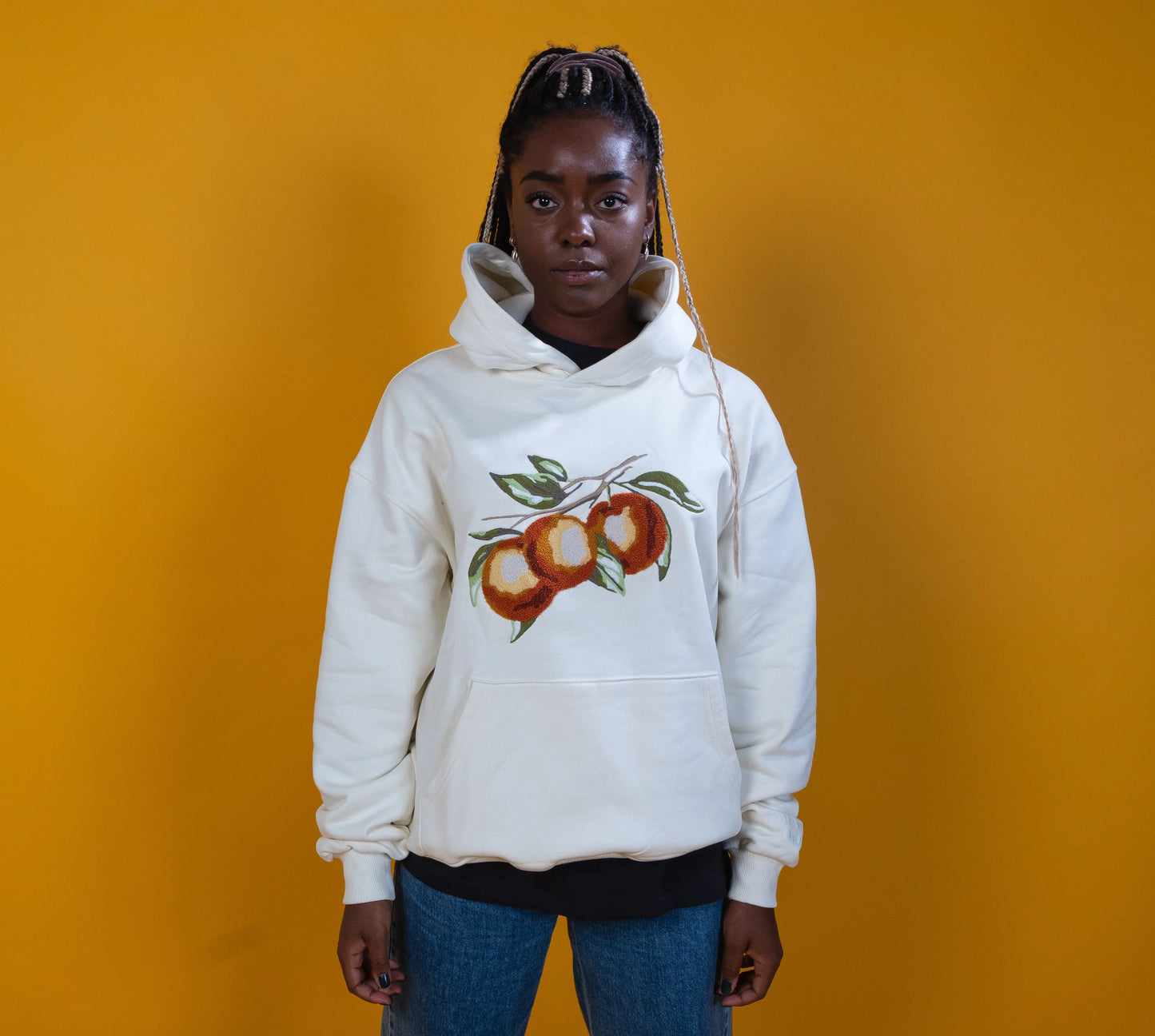OVERSIZED ORANGE HOODIE CANNOLI CREAM FELLASBYHAQI.COM