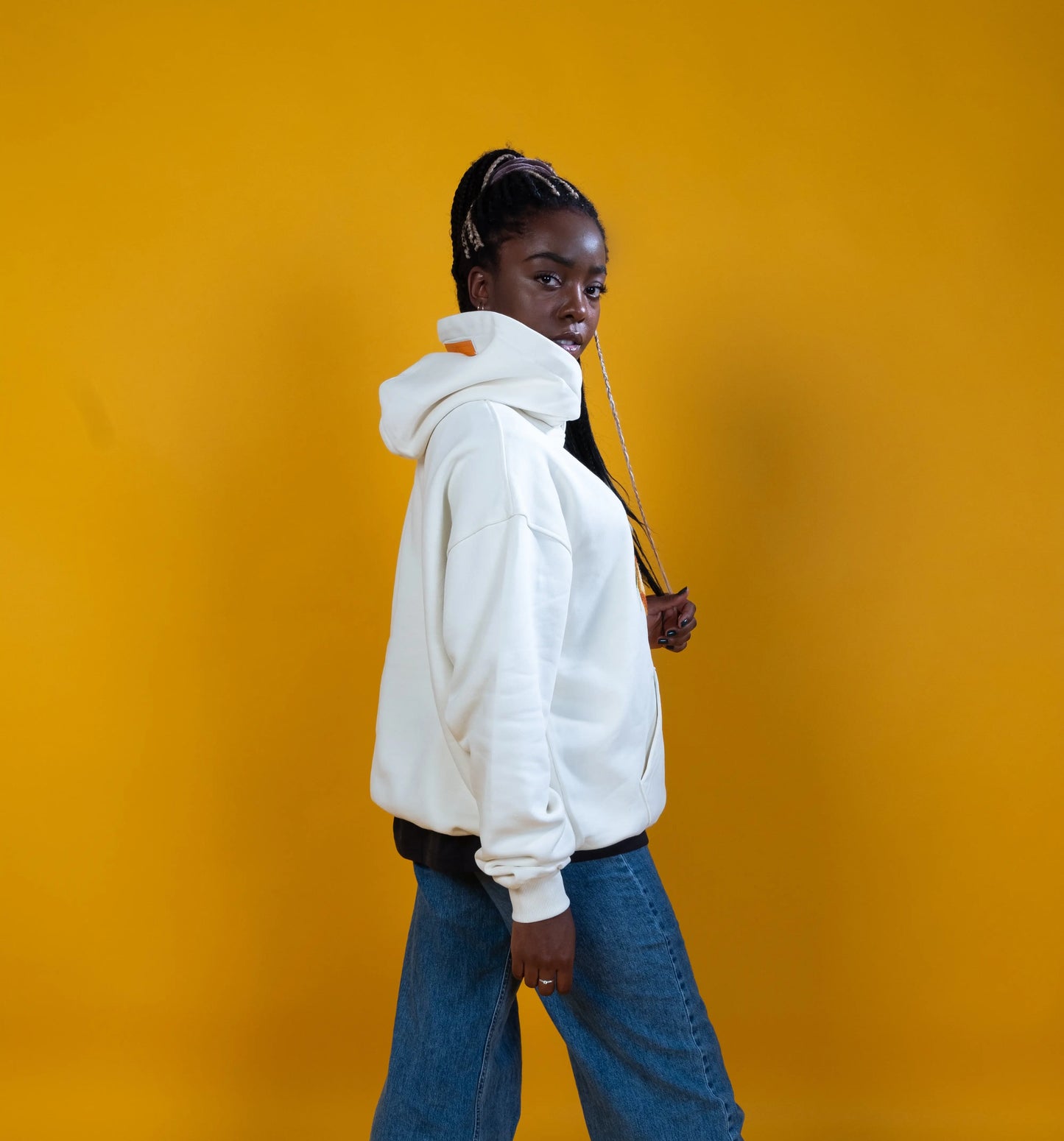 OVERSIZED ORANGE HOODIE CANNOLI CREAM FELLASBYHAQI.COM