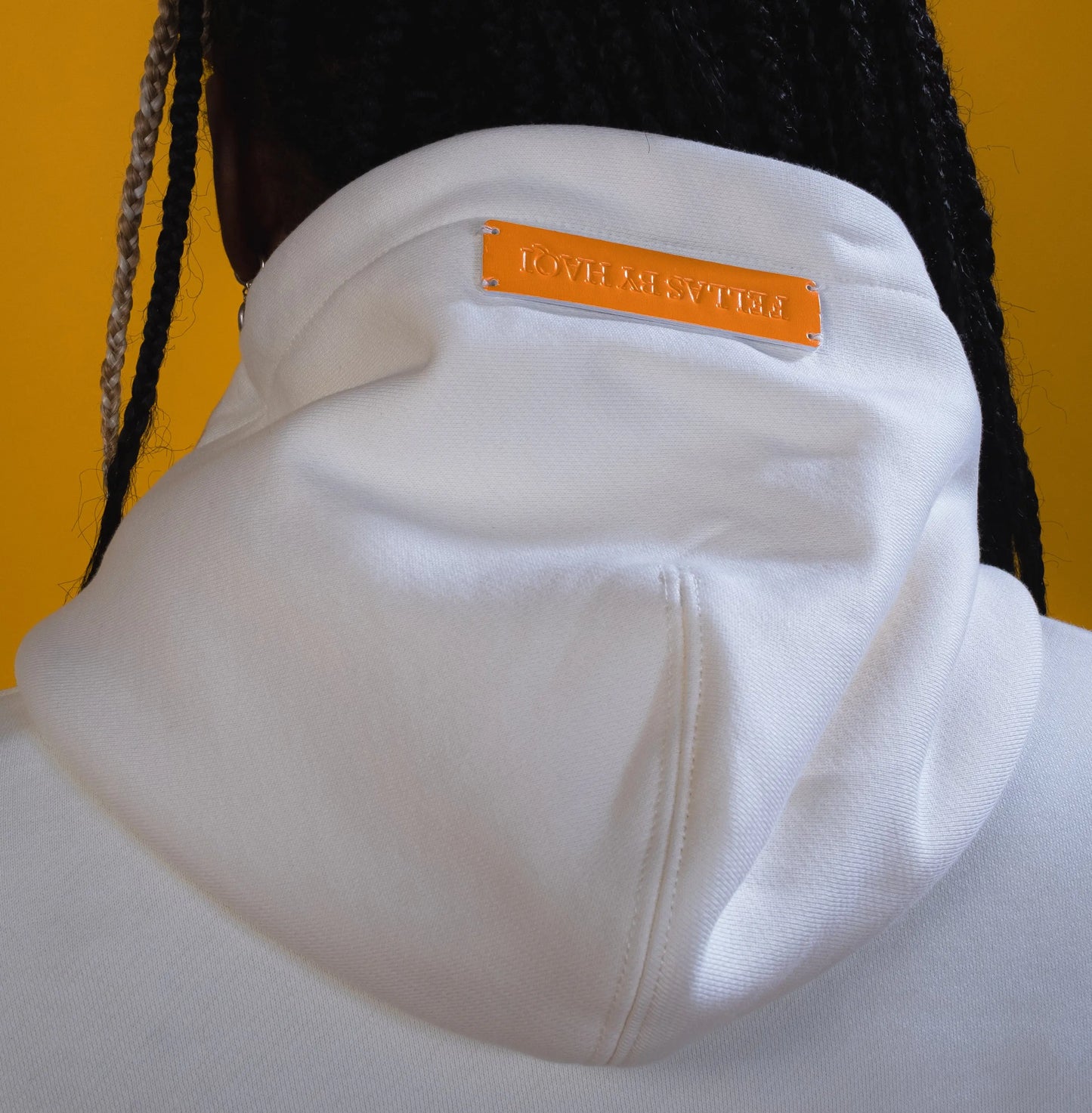 OVERSIZED ORANGE HOODIE CANNOLI CREAM FELLASBYHAQI.COM